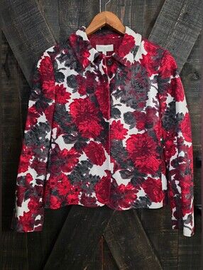 Talbots Floral Blazer Size 6